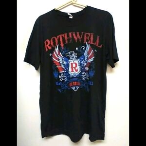 Rothwell MMA men's graphic black tshirt size L